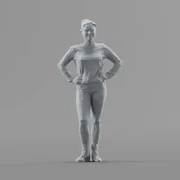 Lowpoly Female Standing