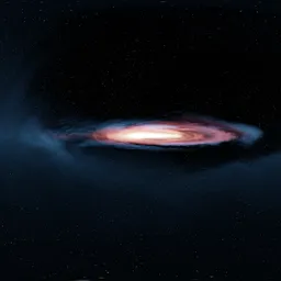 Galaxy in Deep Space Stars