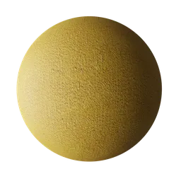 High-resolution 4K Yellow Plaster texture for 3D Blender material use, suitable for PBR workflows.