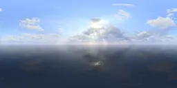 Complex open cloudy sky