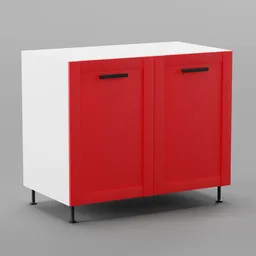 Kitchen lower cabinet 100cm (2 doors)