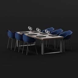 Modern Table with chair