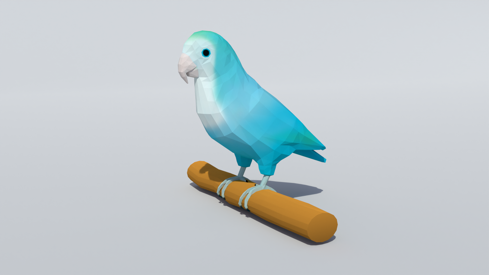 Lovebird Light Blue | Birds models | BlenderKit