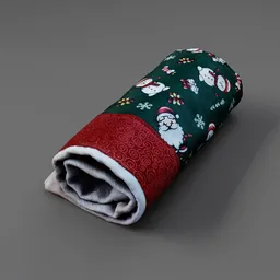Rolled Dish Towel – Christmas