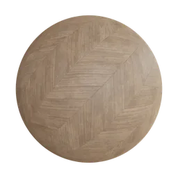 High-resolution oak wood herringbone PBR texture for realistic 3D rendering and Blender material creation.