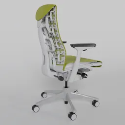 HM Embody Chair White/Yellow