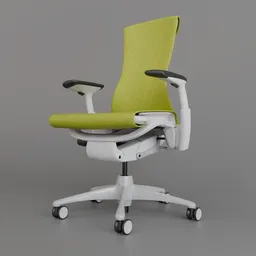 HM Embody Chair White/Yellow