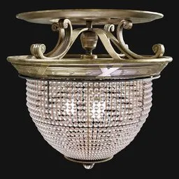 Ocean-Liner Electrolier Ceiling Lamp
