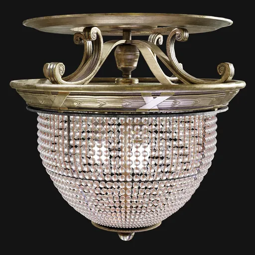 Ocean-Liner Electrolier Ceiling Lamp