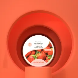 Sophisticated 3D-rendered product display on a circular red podium, tailored for high-impact visual presentation.