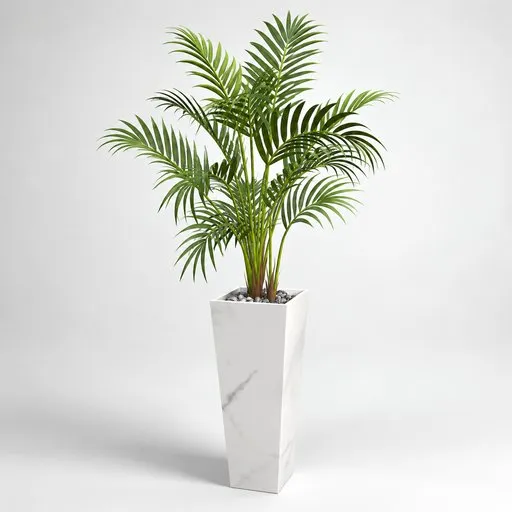 Modern Areca Palm in Tall Square Planter