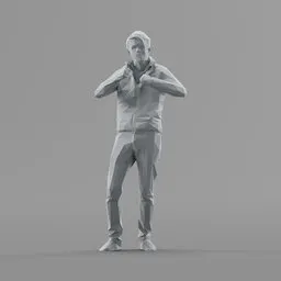 Lowpoly Male Standing
