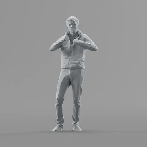 Lowpoly Male Standing