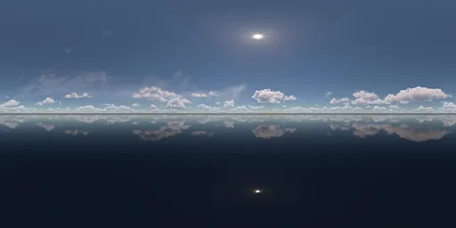 Sky, clouds, sea, water.exr