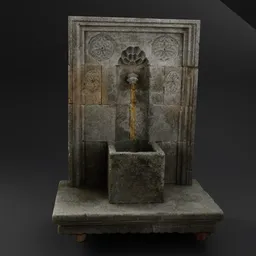 Decorative Stone Fountain Basin