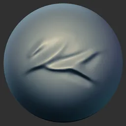 ER_Fabric Brush Horizontal Stretch Folds