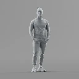 Lowpoly Male Standing
