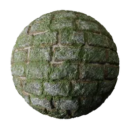 Stone Bricks Wall Moss