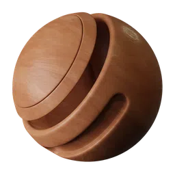 High-quality PBR Procedural Wood 2 material texture for realistic 3D rendering in Blender and other software.