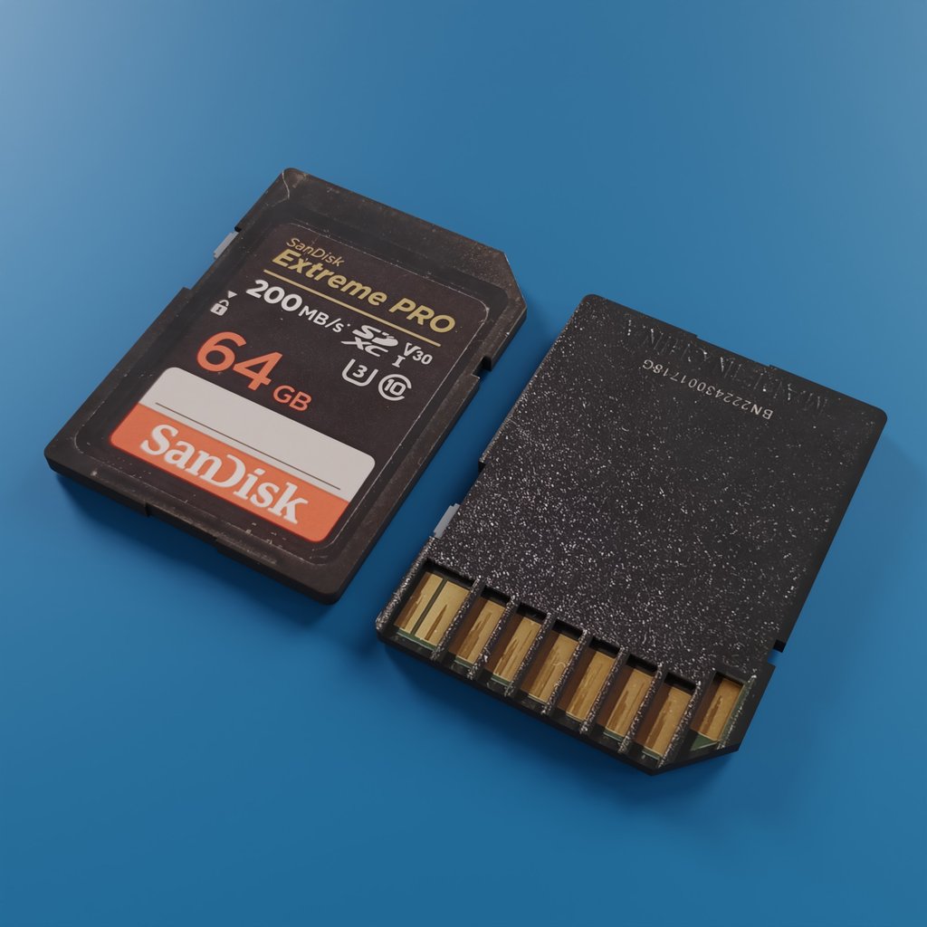 SanDisk SD Card | FREE Computer Components & Hardware models | BlenderKit