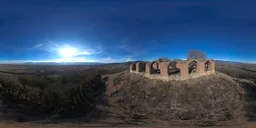 Fortress Ruins on Top of a Forest