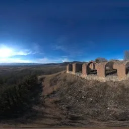 Fortress Ruins on Top of a Forest