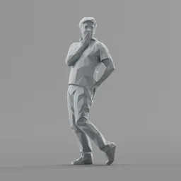 Lowpoly Male Standing