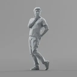 Lowpoly Male Standing