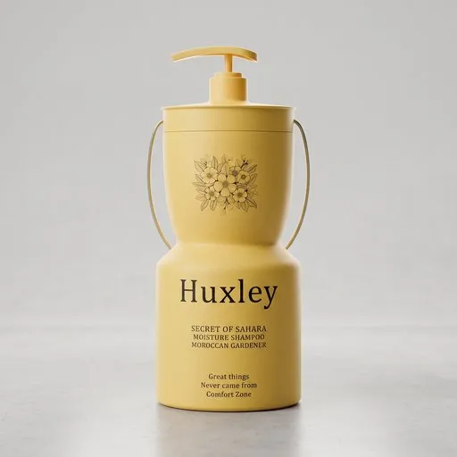 Luxury Yellow Pump Shampoo Bottle Mockup