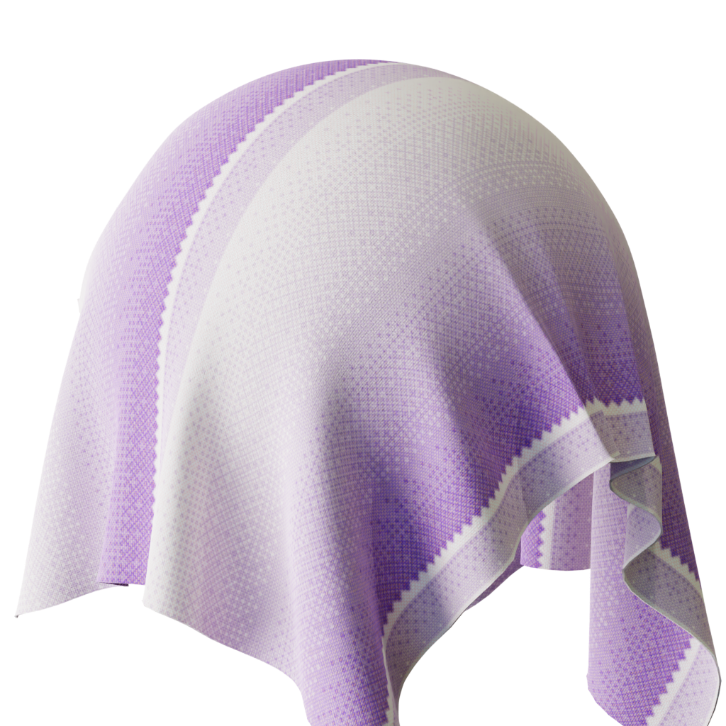 Purple raster fabric FREE 3D fabric materials BlenderKit