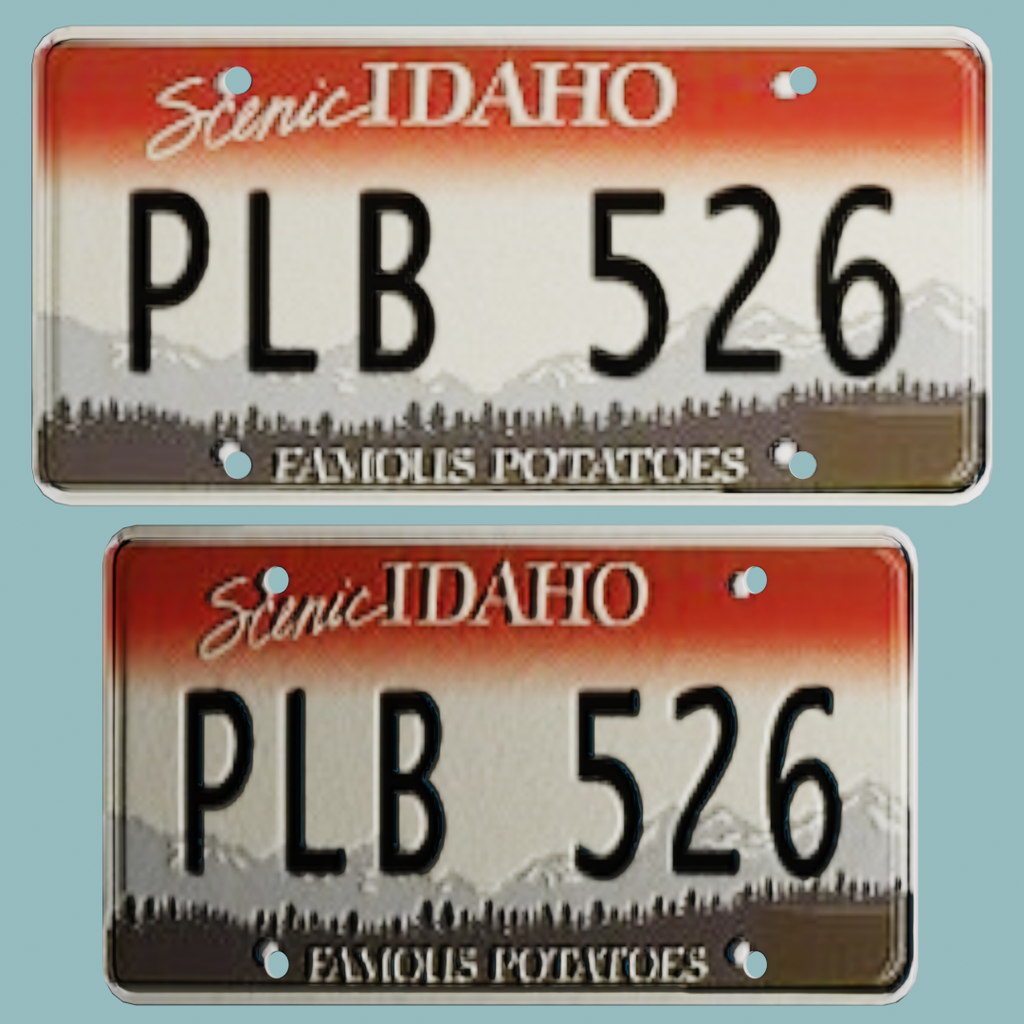 BlenderKit Download the FREE Idaho Licence plate PL model