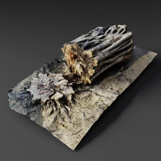 Cut Tree Trunk Scan