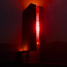 Red Sc-fi Building Red Hawk