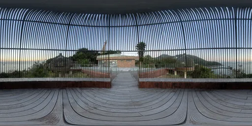 Observation deck at sunset 16k