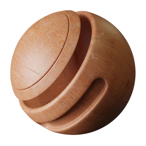 Painted Orange wood
