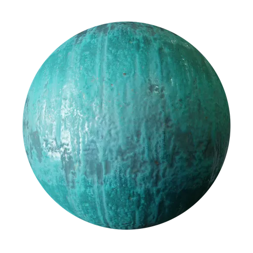 Turquoise rusty metal surface