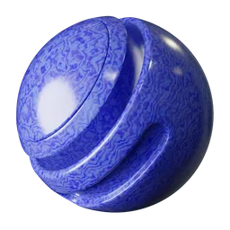 Blue Wavy Ceramic