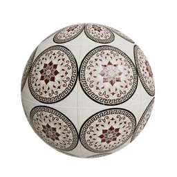 Circular flooring tile