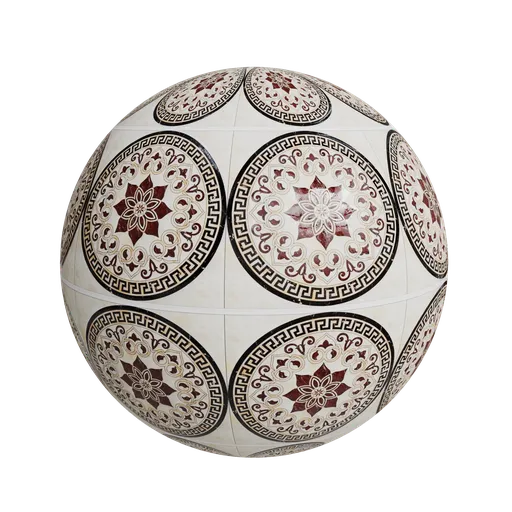 Circular flooring tile