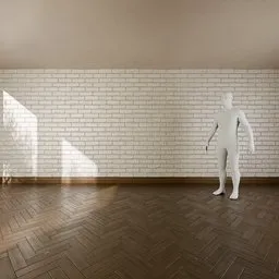 Home Interior Brick White