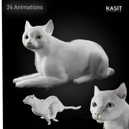 White Cat Animated AAA