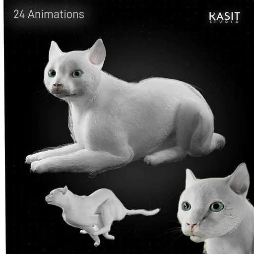 White Cat Animated AAA