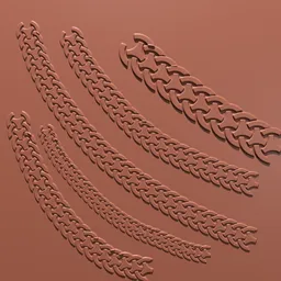 Blender 3D sculpting brush with a Celtic knot design for detailed embossing on 3D model surfaces
