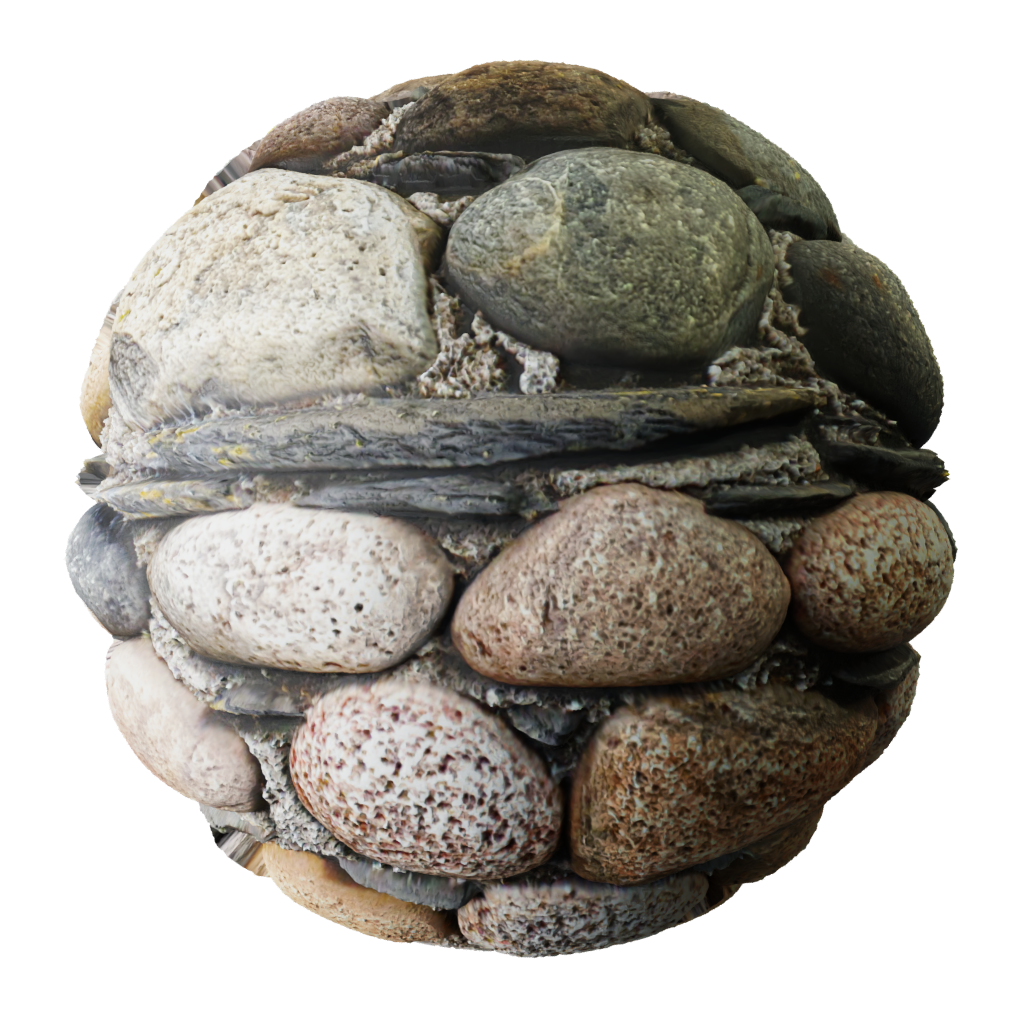 BlenderKit | Download The FREE Cobble Stone Wall Material