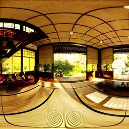 Traditional Japanese Room With Graden