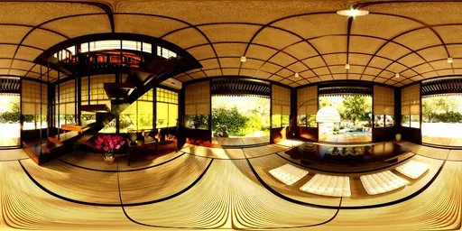 Serene Wooden Asian Interior Design