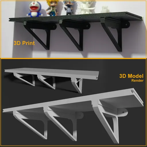 Modular Wall Mount open shelf