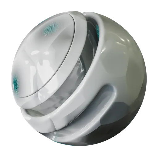 3D render of PBR sci-fi material with dynamic texture control for Blender, adaptable for various FX purposes.