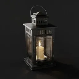Vintage Asian Candle Lantern