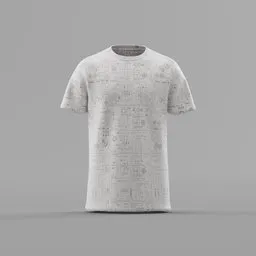 Blueprint All-Over Print T-Shirt